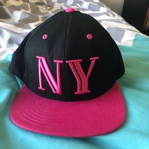 Black and Pink New York SnapBack